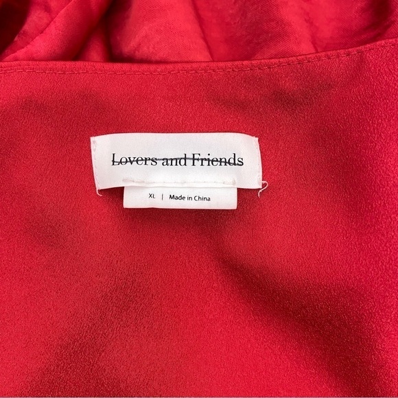 Lovers and Friends Corinne Mini Dress in Cherry Red XL - Picture 10 of 12